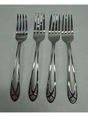 Pfaltzgraff Mirage Frost Stainless Salad Forks -Set of 4